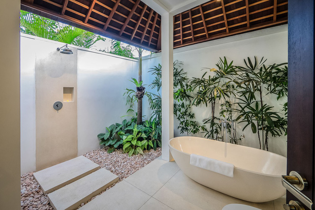 Nước mát và cây xanh trong phòng tắm - Ảnh 6.