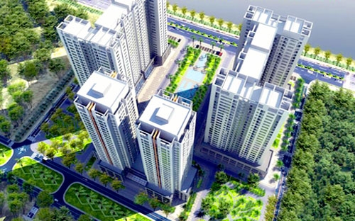 Phối cảnh tổng thể khu đô thị Tân Tây Đô do Công ty Hải Phát làm chủ đầu tư.<br>