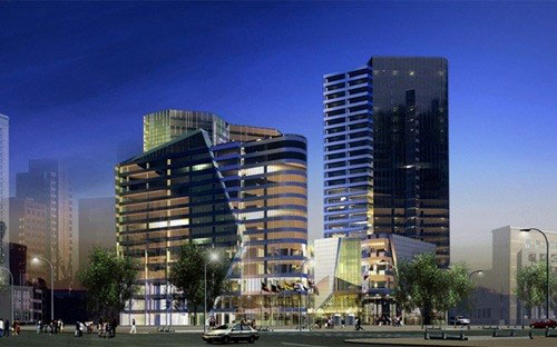 Phối cảnh thiết kế tháp đôi 265 Cầu Giấy.<br>