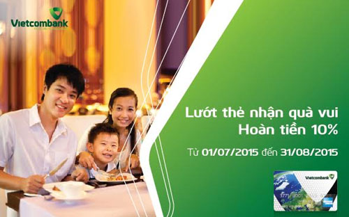Vietcombank là ngân hàng duy nhất tại Việt Nam phát hành thẻ thương hiệu American Express.