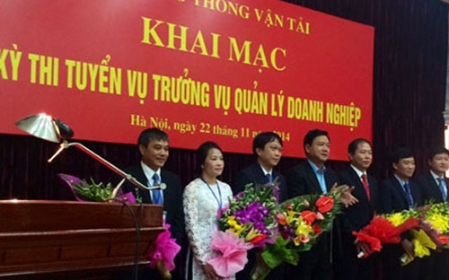 Bộ Giao thông Vận tải là đơn vị đi đầu trong việc thi tuyển lãnh đạo cấp vụ, cục.<br>