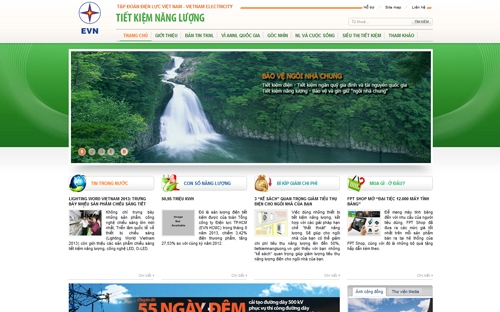 Website evn.com.vn còn có phiên bản mobile và đang tiến hành đổi mới 
giao diện theo hướng chuyên nghiệp hơn, thuận tiện hơn cho độc giả khi 
truy cập vào website. 