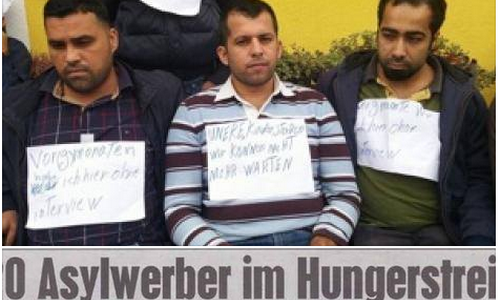 Bằng cách tổ chức họp báo để thu hút sự chú ý của giới truyền thông, những người di cư hy vọng sẽ khiến Chính phủ Áo đáp ứng đòi hỏi của họ, đặc biệt là việc đảm bảo chắc chắn rằng họ sẽ được ở lại Áo và trở thành công dân nước này - Ảnh:&nbsp; Unzensuriert.<br>