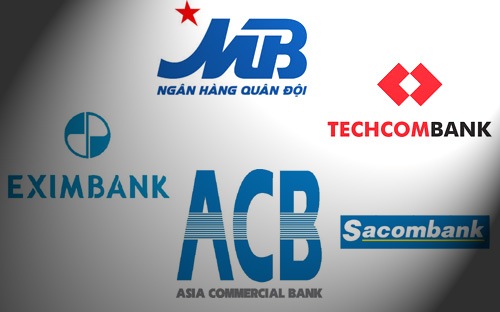 Khoảng cách về lợi nhuận trong top 5 ngân hàng cổ phần hàng đầu Việt Nam vẫn doãng rộng.