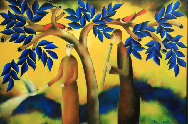 Nhà thơ Nguyễn Quang Thiều sắp có triển lãm tranh cá nhân đầu tiên - Ảnh 2.