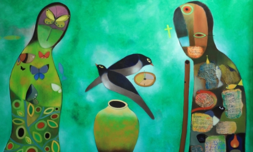 Nhà thơ Nguyễn Quang Thiều sắp có triển lãm tranh cá nhân đầu tiên