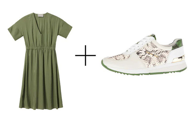 8 bộ đôi váy và sneakers cho chuyến du lịch mùa thu - Ảnh 2.