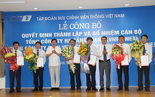 Lễ ra mắt 3 tổng công ty mới của VNPT.