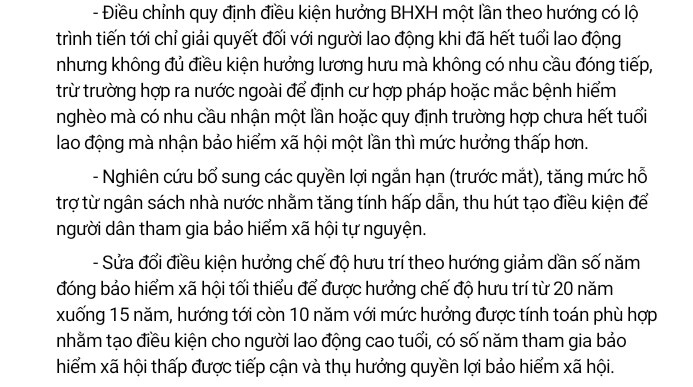 Đề xuất của Bộ Lao động - Thương binh và Xã hội trong dự thảo tờ trình Chính phủ.