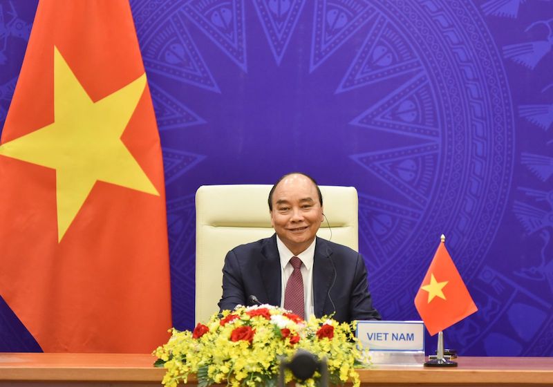 Chủ tịch nước Nguyễn Xuân Phúc dự Hội nghị thượng đỉnh về Khí hậu do Tổng thống Mỹ Joe Biden chủ trì - Ảnh: Bộ Ngoại giao