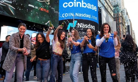 Coinbase vừa có IPO lịch sử trong giới tiền ảo - Ảnh: CNN