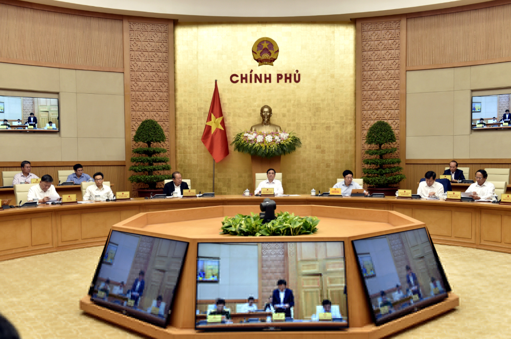 Toàn cảnh phiên họp Chính phủ ngày 15/4 - Ảnh: VGP