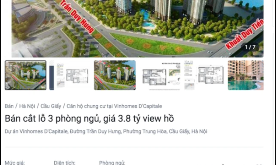 Rao bán chung cư cao cấp lỗ tiền tỷ