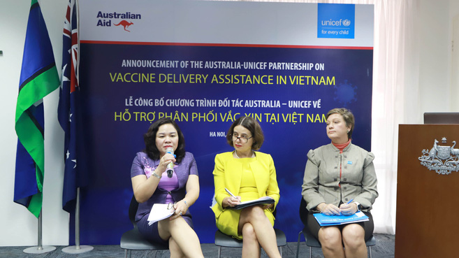 Đại sứ quán Australia tại Hà Nội và Quỹ Nhi đồng Liên hiệp quốc công bố gói hỗ trợ trị giá 13,5 triệu Đô la Úc 
