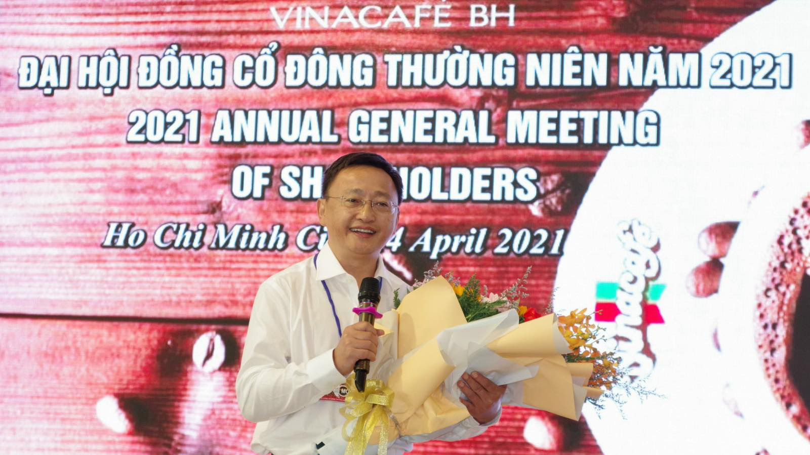 Ông Lê Hữu Thăng, Tổng giám đốc Công ty Vinacafé Biên Hòa.