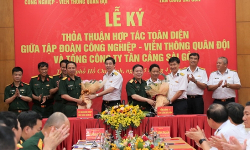 Tân Cảng Sài Gòn và Viettel ký thỏa thuận hợp tác toàn diện