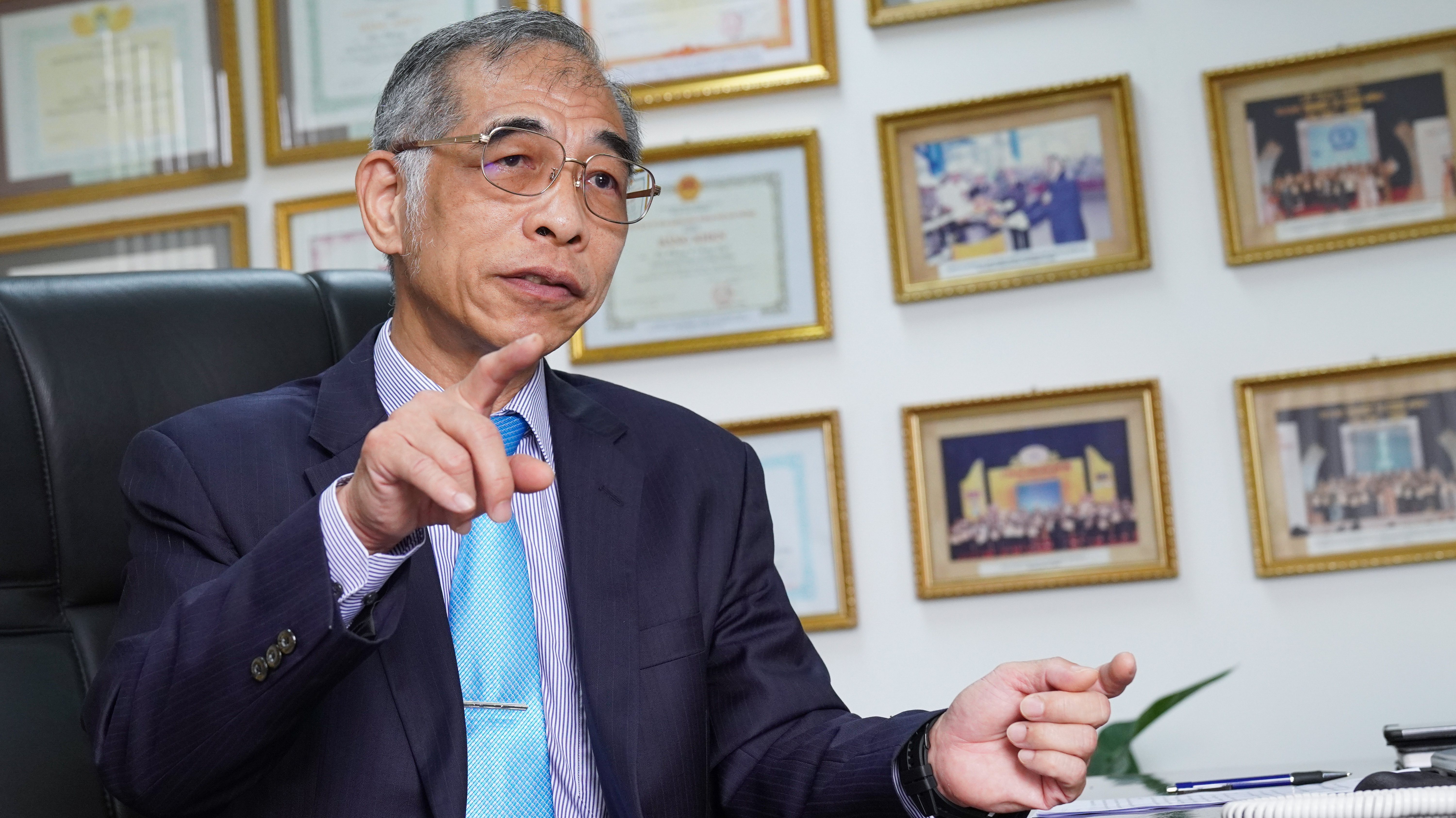 Ông Tony Liu – Tổng Giám đốc Công ty Xi măng Chinfon. Ảnh: Việt Tuấn