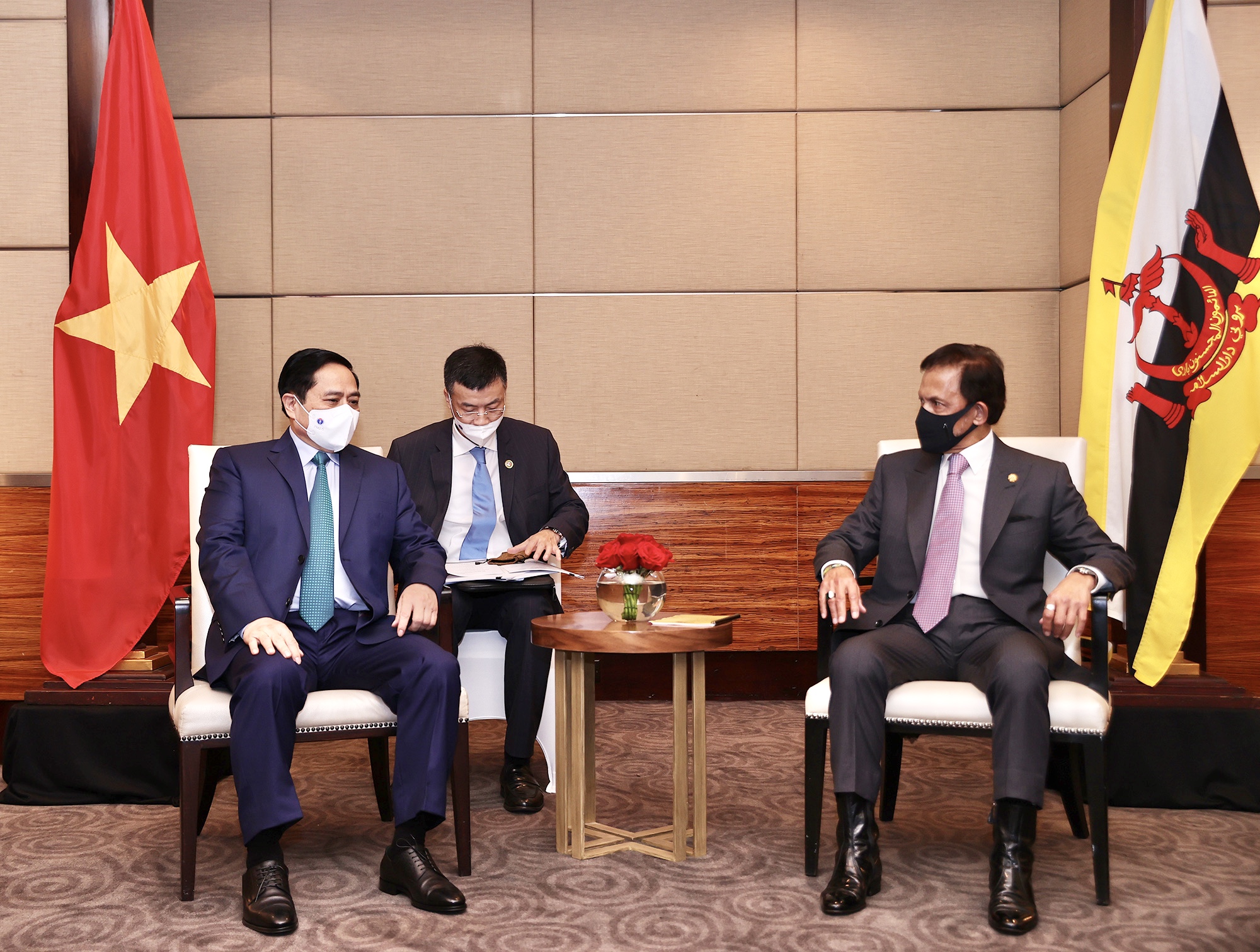 Thủ tướng Chính phủ Phạm Minh Chính hội kiến Quốc vương Brunei Darussalam Haji Hassanal Bolkiah