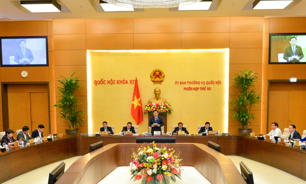 Toàn cảnh Phiên họp thứ 55 của Ủy ban Thường vụ Quốc hội - Ảnh: Quochoi.vn