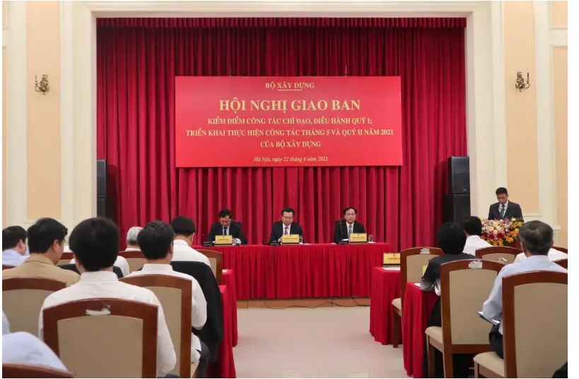 Hội nghị kiểm điểm, đánh giá công tác chỉ đạo điều hành quý 1; triển khai thực hiện công tác quý 2/2021 của Bộ Xây dựng