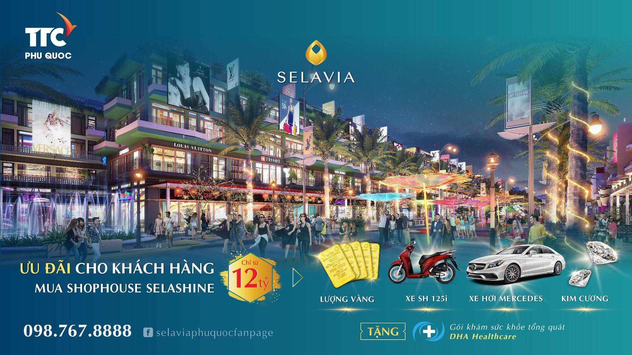Nhà đầu tư có cơ hội nhận phần quà giá trị khi mua shophouse Selashine.