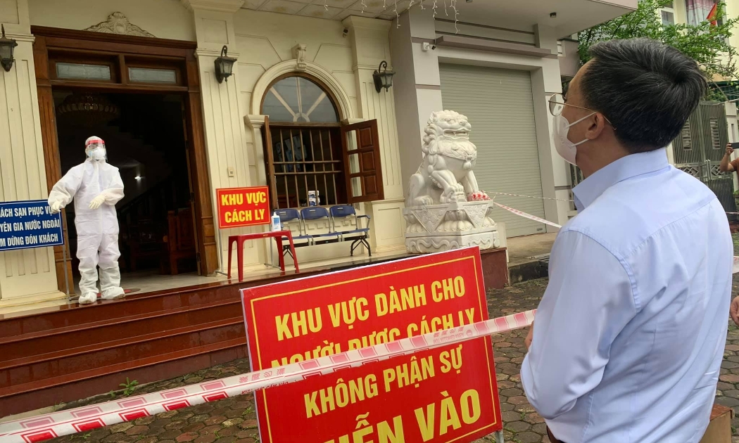 Kiểm tra khu cách ly tại khách sạn trên địa bàn thành phố Yên Bái
