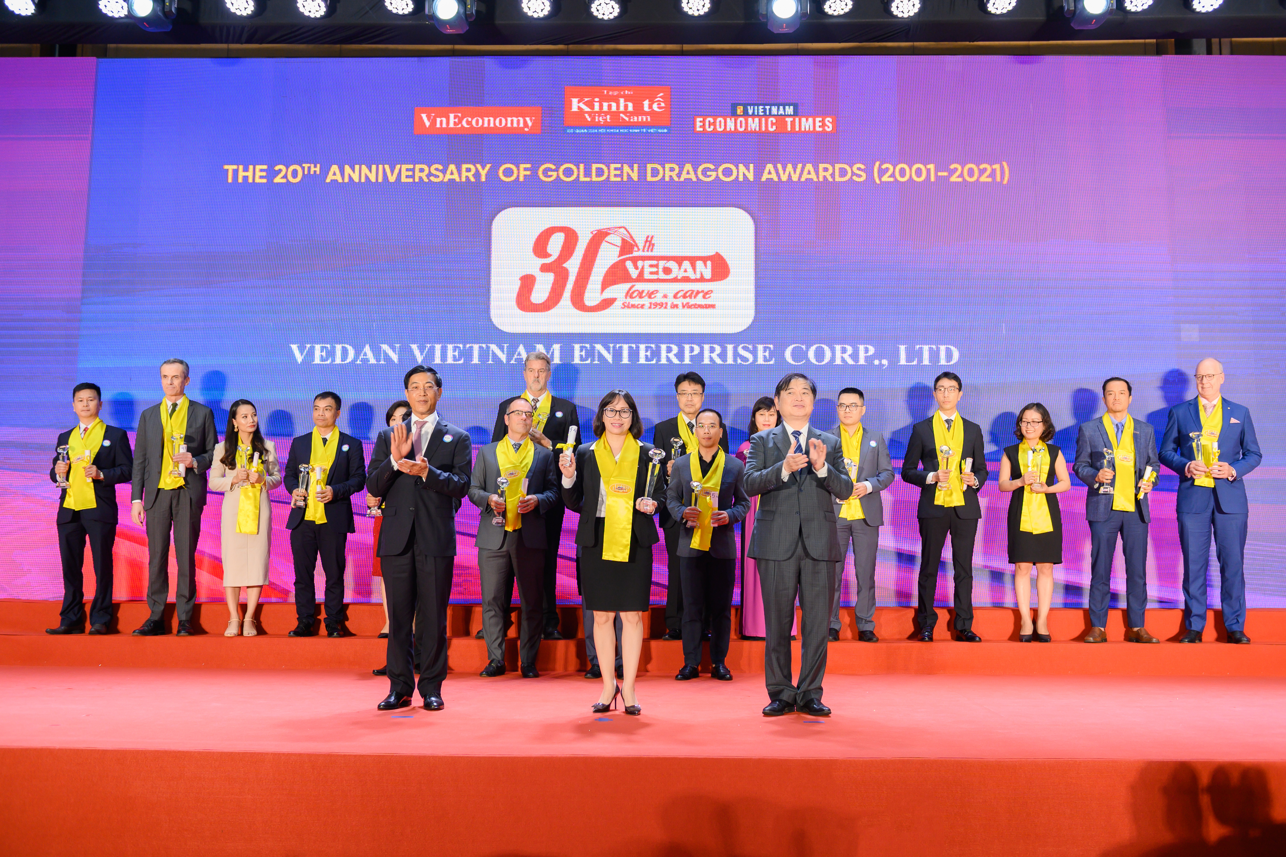 Rồng Vàng là một danh hiệu quan trọng và ý nghĩa nhân dịp đánh dấu cột mốc kỷ niệm 30 năm thành lập Vedan Việt Nam.