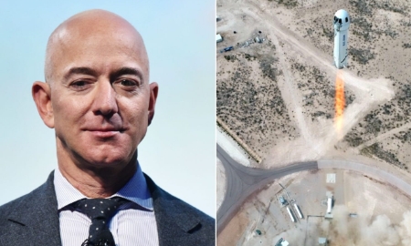 Jeff Bezos, người sáng lập Blue Origin - Ảnh: Getty Images/Blue Origin