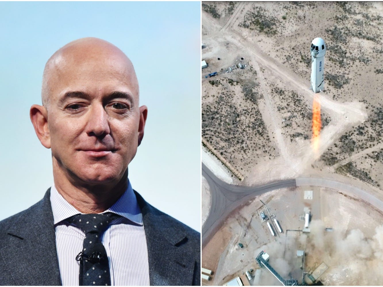 Jeff Bezos, người sáng lập Blue Origin - Ảnh: Getty Images/Blue Origin