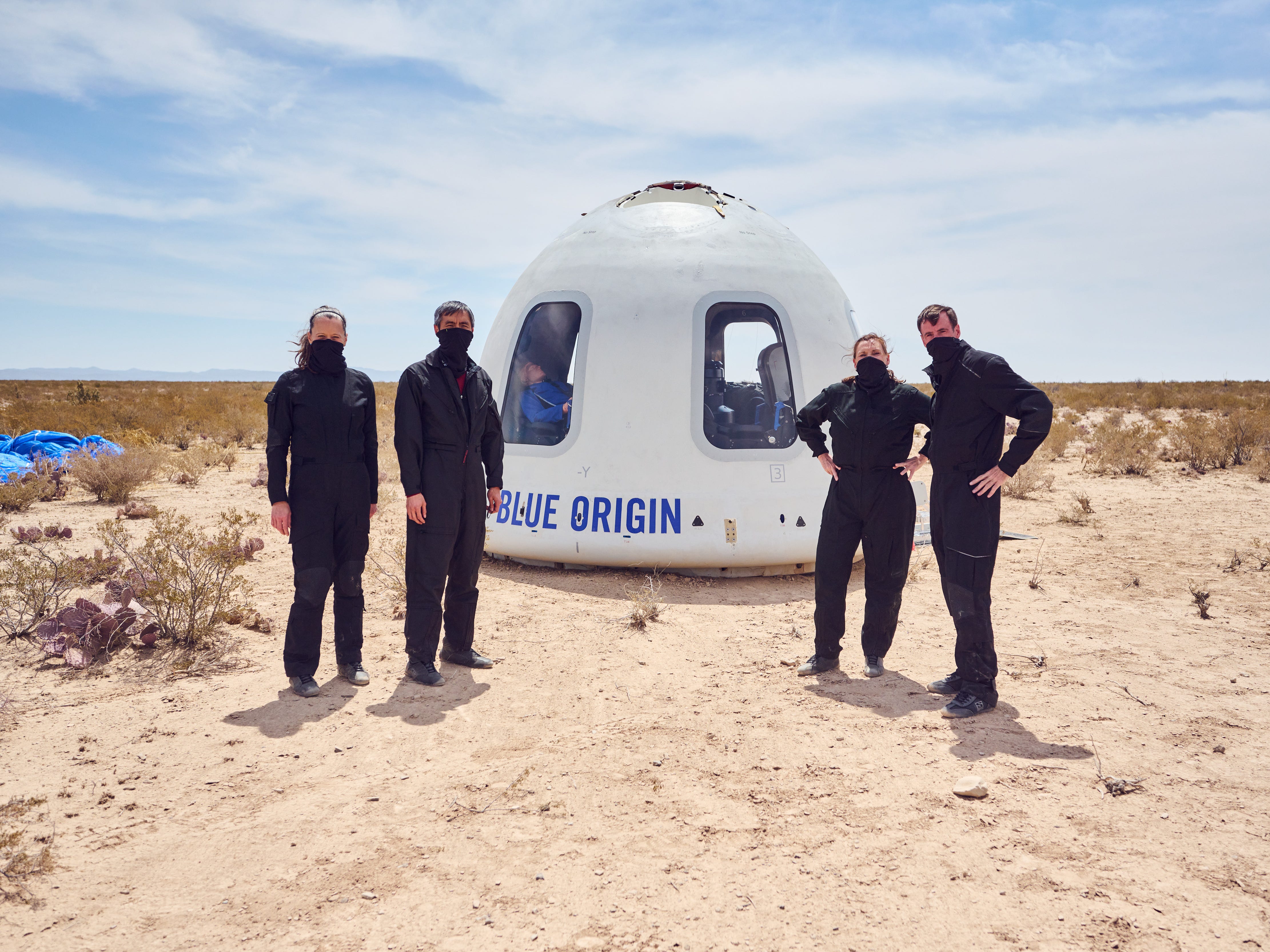 Tàu vũ trụ New Shepard của Blue Origin - Ảnh: Blue Origin