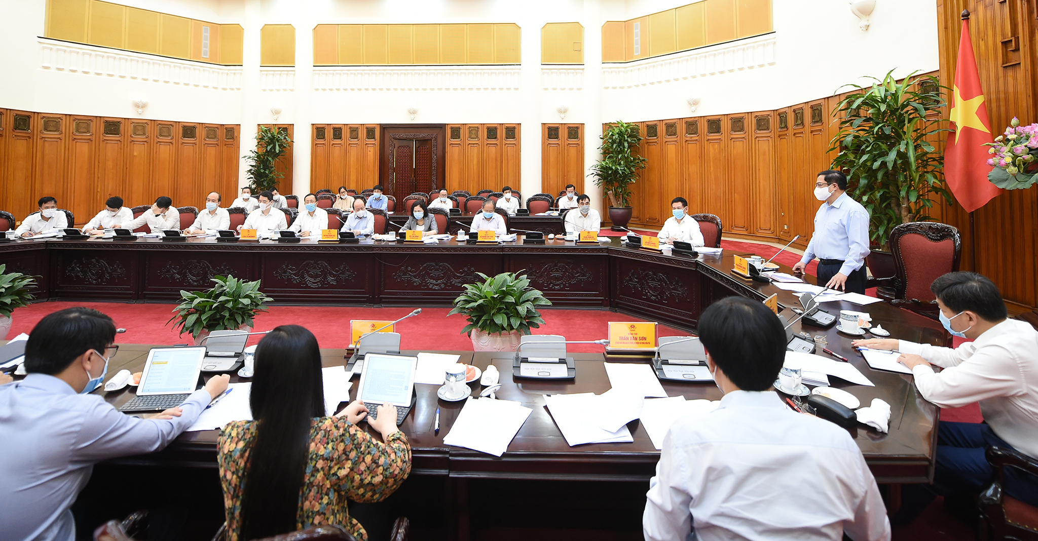 To&agrave;n cảnh buổi l&agrave;m việc - Ảnh: VGP