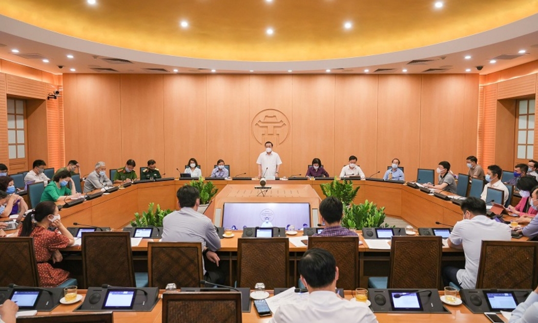 Cuộc họp Ban Chỉ đạo phòng, chống dịch Covid-19 Thành phố Hà Nội chiều ngày 30/4