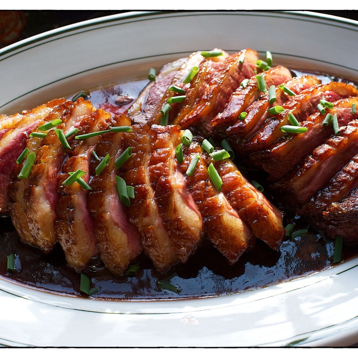 Món ức vịt sốt teriyaki sau khi đã hoàn thành
