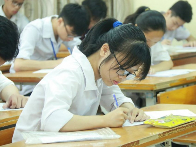Học sinh chuẩn bị bước vào một kỳ thi quan trọng