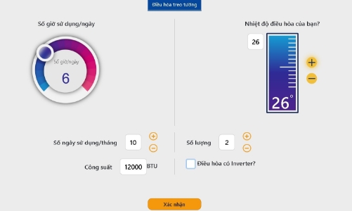 Công cụ quản lý sản lượng tiêu thụ điện