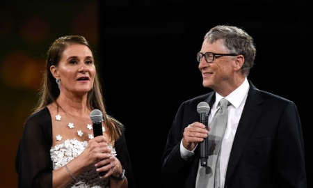Vợ chồng tỷ phú Bill Gates - Ảnh: AP
