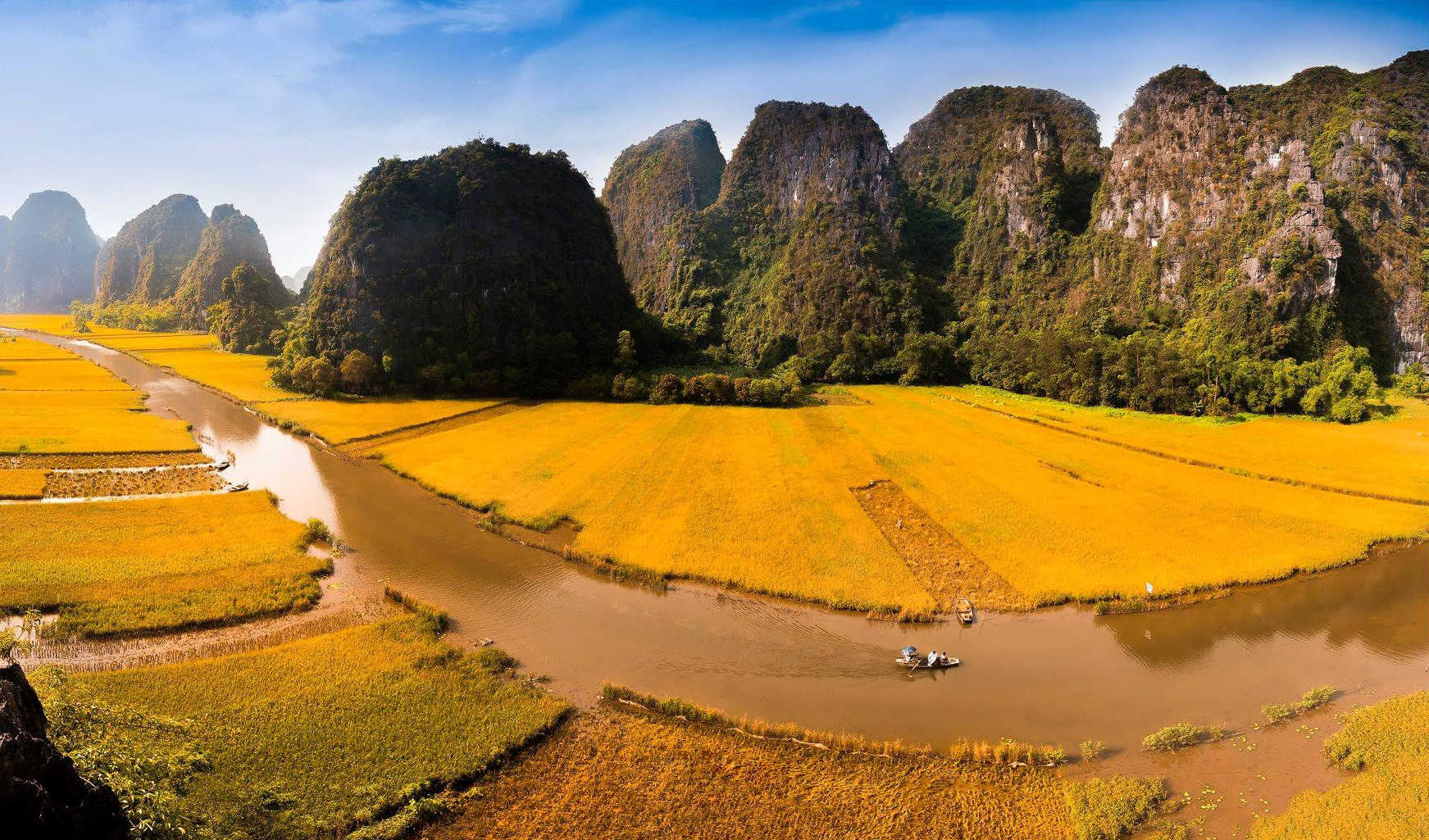 Mùa vàng tại Tam Cốc - Bích Động. Ảnh: Asiaway Travel