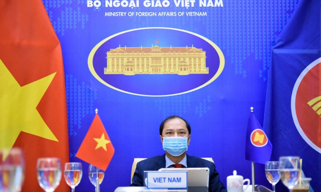  Thứ trưởng Bộ Ngoại giao Nguyễn Quốc Dũng tại Đối thoại - Ảnh: Bộ Ngoại giao