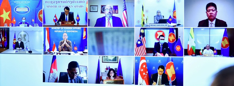 Đối thoại ASEAN - Mỹ thường ni&ecirc;n lần thứ 34 ng&agrave;y 6/5 - Ảnh: Bộ Ngoại giao