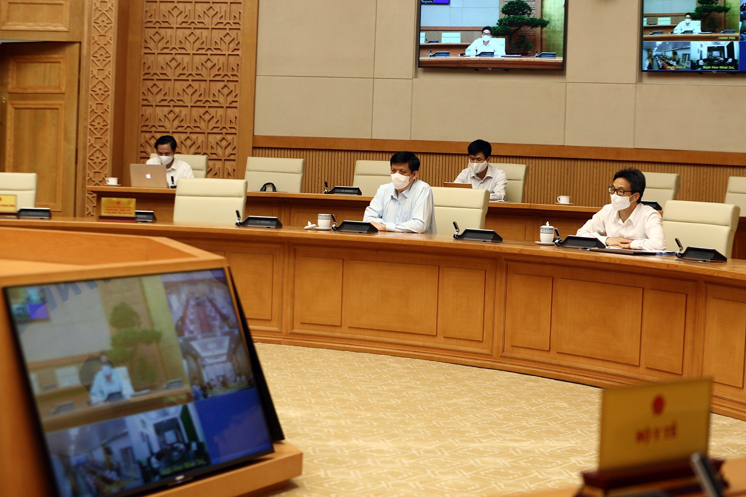 Phó Thủ tướng Vũ Đức Đam tại cuộc họp - Ảnh: VGP