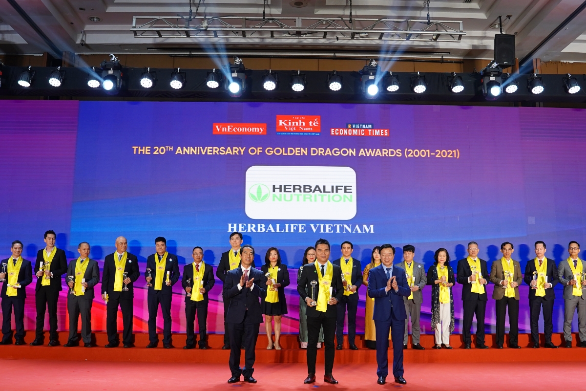 Herbalife Việt Nam vinh dự nhận giải thưởng Sản Phẩm Vàng trong nhiều năm liên tiếp.