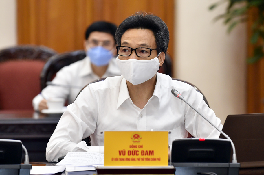 Phó Thủ tướng Vũ Đức Đam tại cuộc họp - Ảnh: VGP