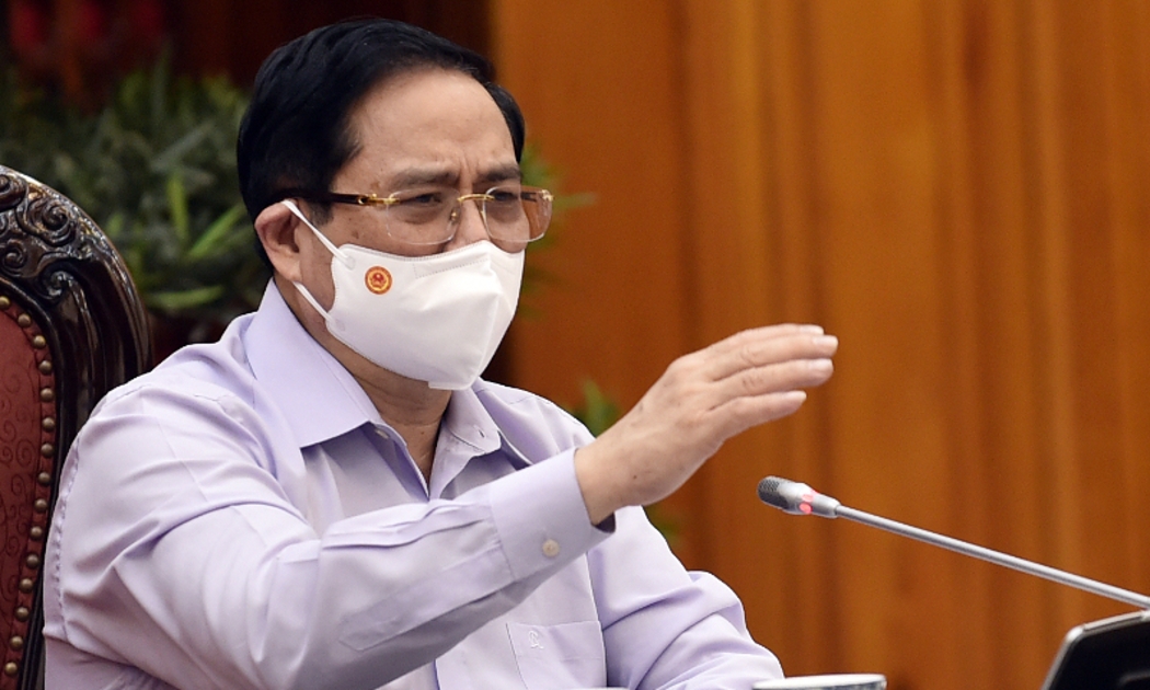 Thủ tướng Phạm Minh Chính phát biểu tại cuộc họp Thường trực Chính phủ chiều 10/5 - Ảnh: VGP