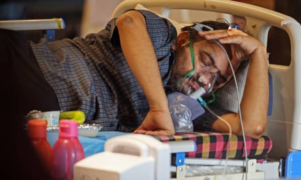 Một bệnh nhân Covid-19 ở New Delhi, Ấn Độ, ngày 10/5 - Ảnh: Getty/CNBC.