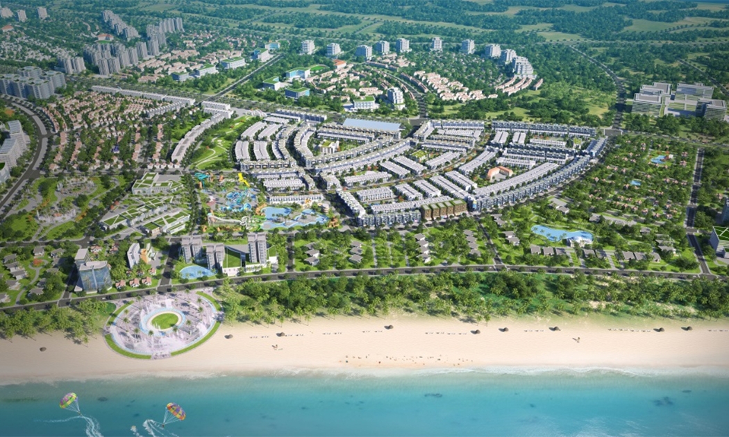 Phối cảnh dự án Khu đô thị Du lịch Sinh thái Nhơn Hội (Quy Nhơn, Bình Định) do Phát Đạt đầu tư và phát triển.