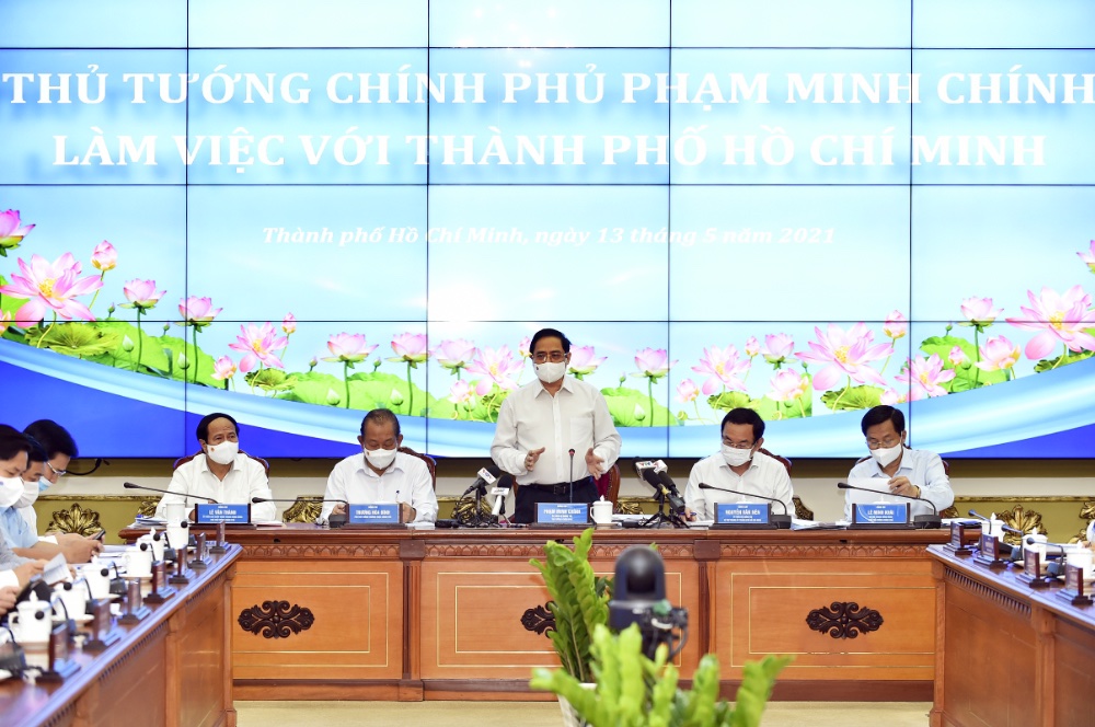 Thủ tướng Phạm Minh Chính tại buổi làm việc - Ảnh: VGP