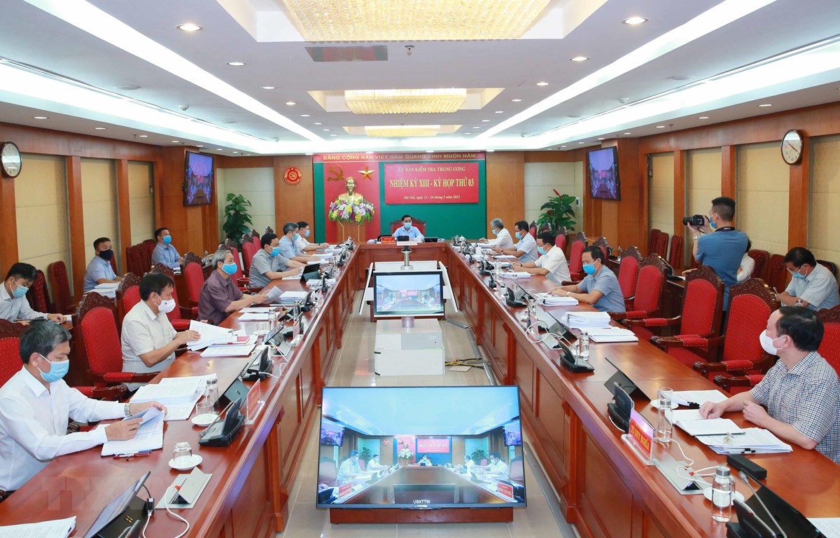 Kỳ họp thứ 3 của Ủy ban Kiểm tra Trung ương - Ảnh: UBKTTW.
