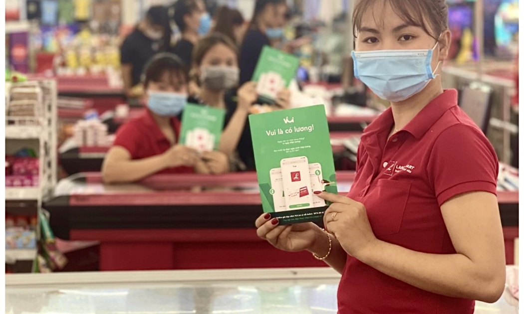 Giải pháp chi lương linh hoạt, đã phục vụ hơn 20.000 lao động tại nhiều doanh nghiệp, giúp người lao động nhận lương hàng ngày thay vì hàng tháng chỉ với vài nút chạm trên điện thoại.