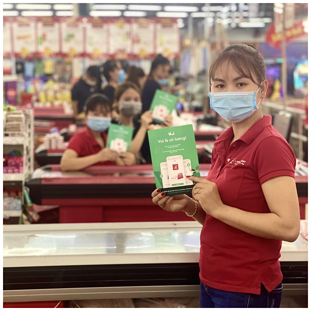 Giải pháp chi lương linh hoạt, đã phục vụ hơn 20.000 lao động tại nhiều doanh nghiệp, giúp người lao động nhận lương hàng ngày thay vì hàng tháng chỉ với vài nút chạm trên điện thoại.