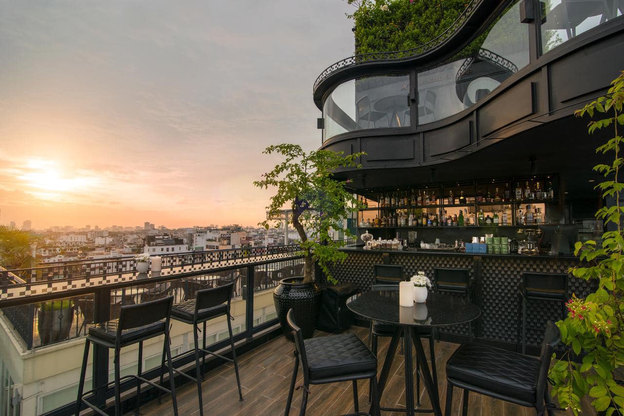 Tầng thượng duyên dáng đã giúp Hanoi La Siesta Diamond đạt vị trí thứ nhất trong cuộc bình chọn.